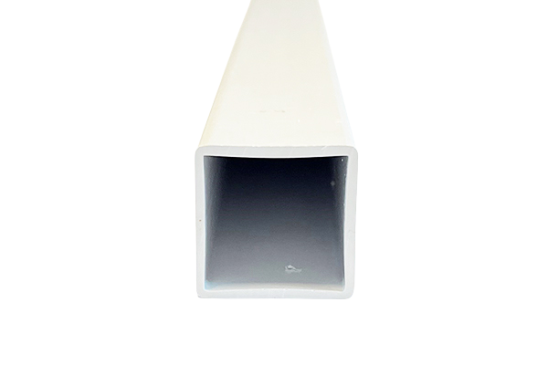 Plastic Box Section Square Tubes White